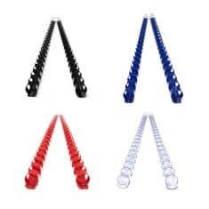 11mm plastic combs binding machine red blue black clear