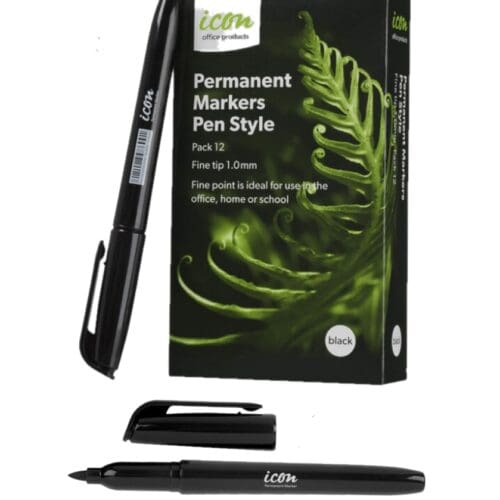 Permanent Marker Fine Tip - 12 Pack