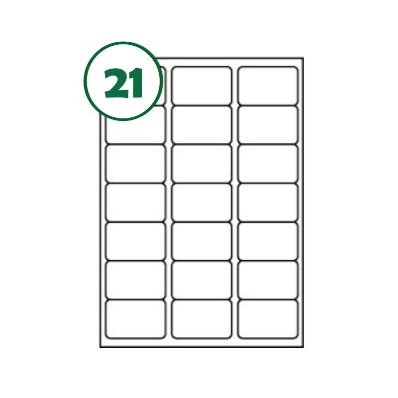 Okin Multipurpose Labels 63.5x38.1mm 21 Per Sheet - Image 2