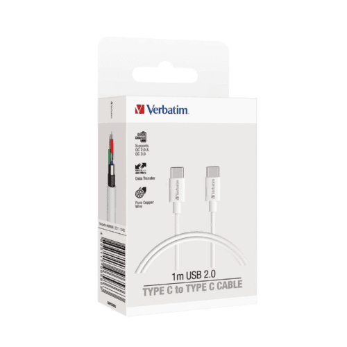 Verbatim TYPE C to TYPE C charge & sync cable 1m USB 2.0
